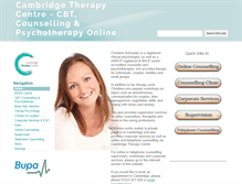 Tablet Screenshot of cambridgetherapycentre.co.uk
